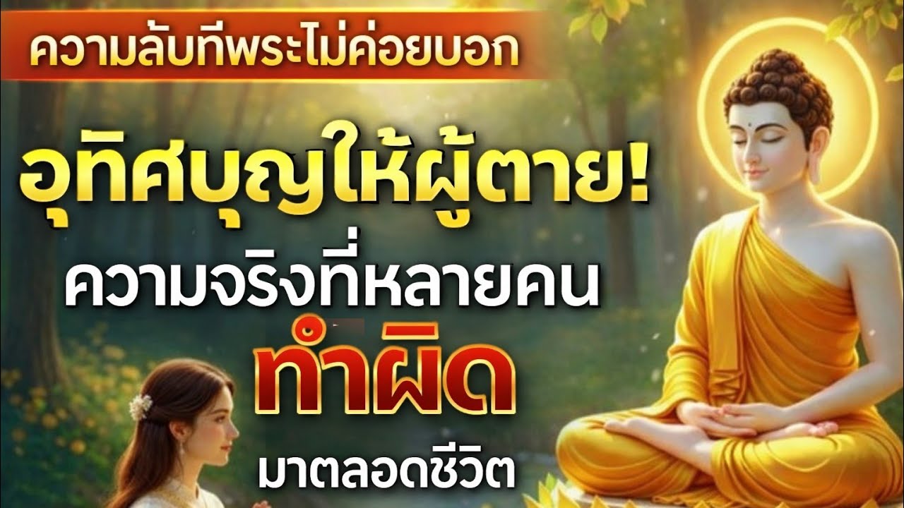 อุทิศบุญให้ผู้ตาย! ความจริงที่หลายคนทำผิดมาตลอดชีวิต#ธรรมะ #ธรรมะสอนใจ #ใจสงบ #สุขใจในธรรม 
