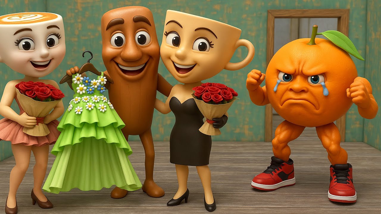 Tung Tung Sahur Gift Wedding Dress for Ballerina Cappuccina in Granny House | funny horror animation