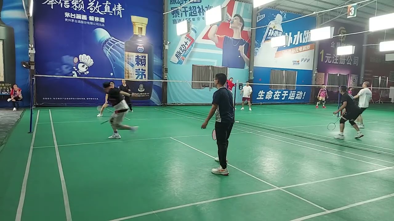 Badminton game, Zhongshan, China 2 17 26 8
