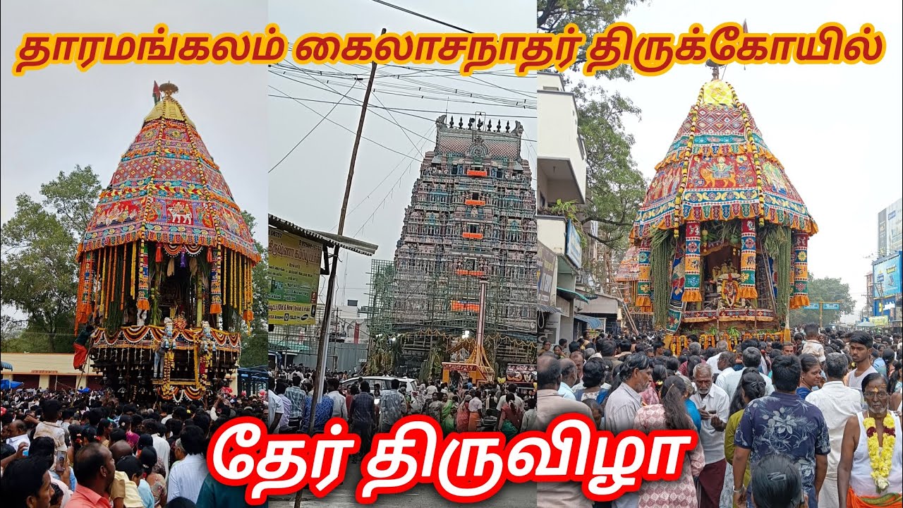 தாரமங்கலம் கைலாசநாதர் கோவில் தேர் திருவிழா | Tharamangalam kailasanathar  Temple dher Thiruvizha 