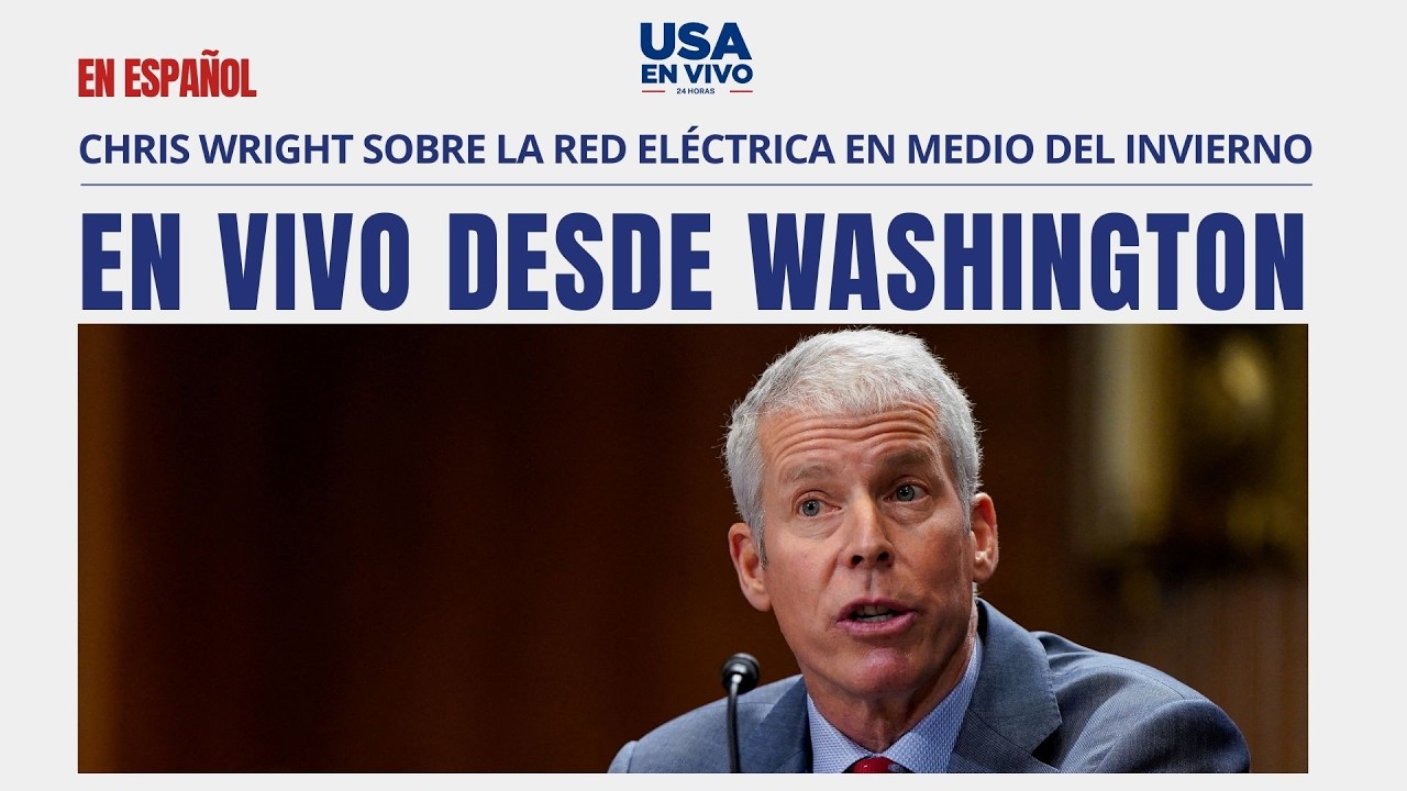 EN VIVO El secretario de Energía aborda la fiabilidad de la red eléctrica en EE.UU. | USA EN VIVO 🔴