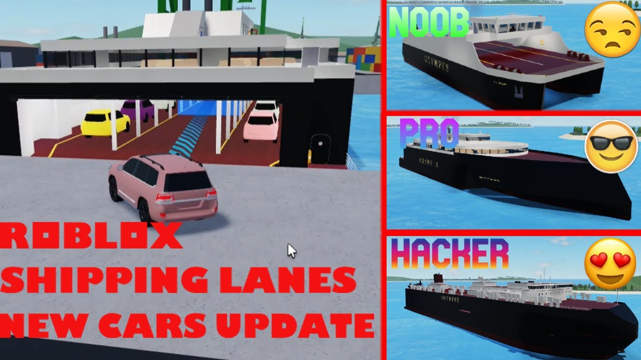 Playing Random Roblox Games Day 8 | Roblox Shipping Lanes (New Cars Update + New Ship Review)
