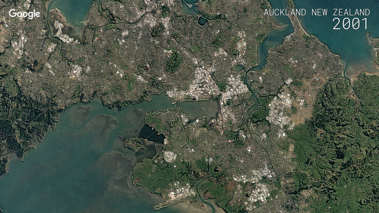 Google Timelapse: Auckland, New Zealand