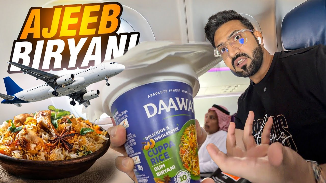 I Tried Strangest Biryani 😱 Ever in The Flight ✈️ to Dammam