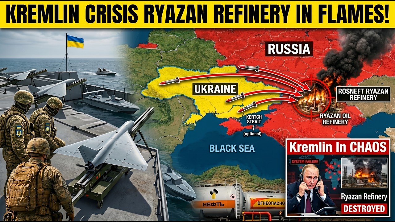 СРОЧНО: Украинские дроны УНИЧТОЖИЛИ крупнейший нефтеперерабатывающий завод России &mdash; Кремль в ХАОСЕ!