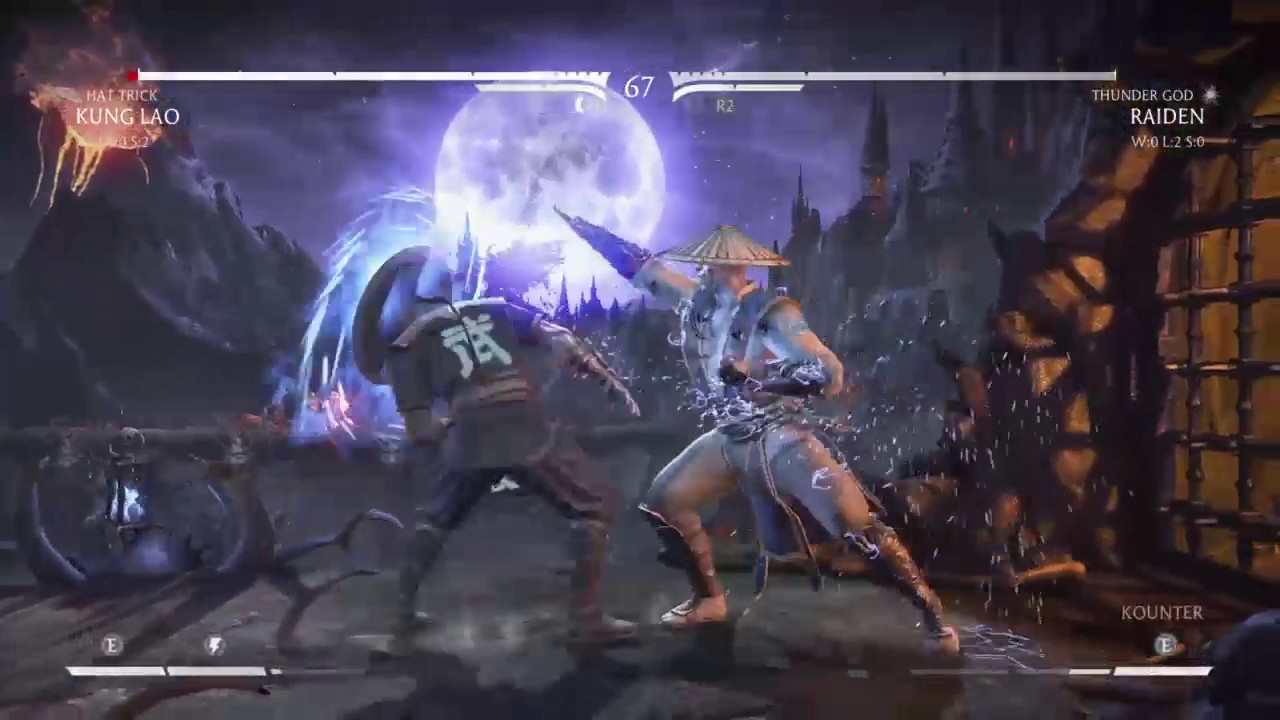 Eddy Wang (Hat Trick Kung Lao) vs BM-T (Thunder God Raiden) - with Visual Enhancements