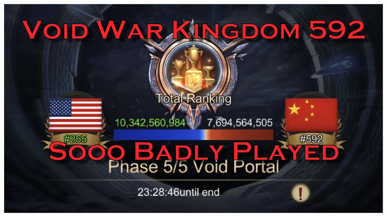 Void War 255 vs 592 | War and Order