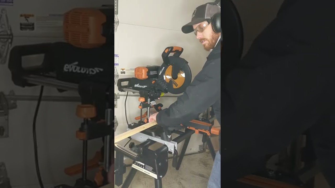 Evolution Miter Saw & portable stand - Easy setup #mitersaw #evolutionpowertools #sawstand