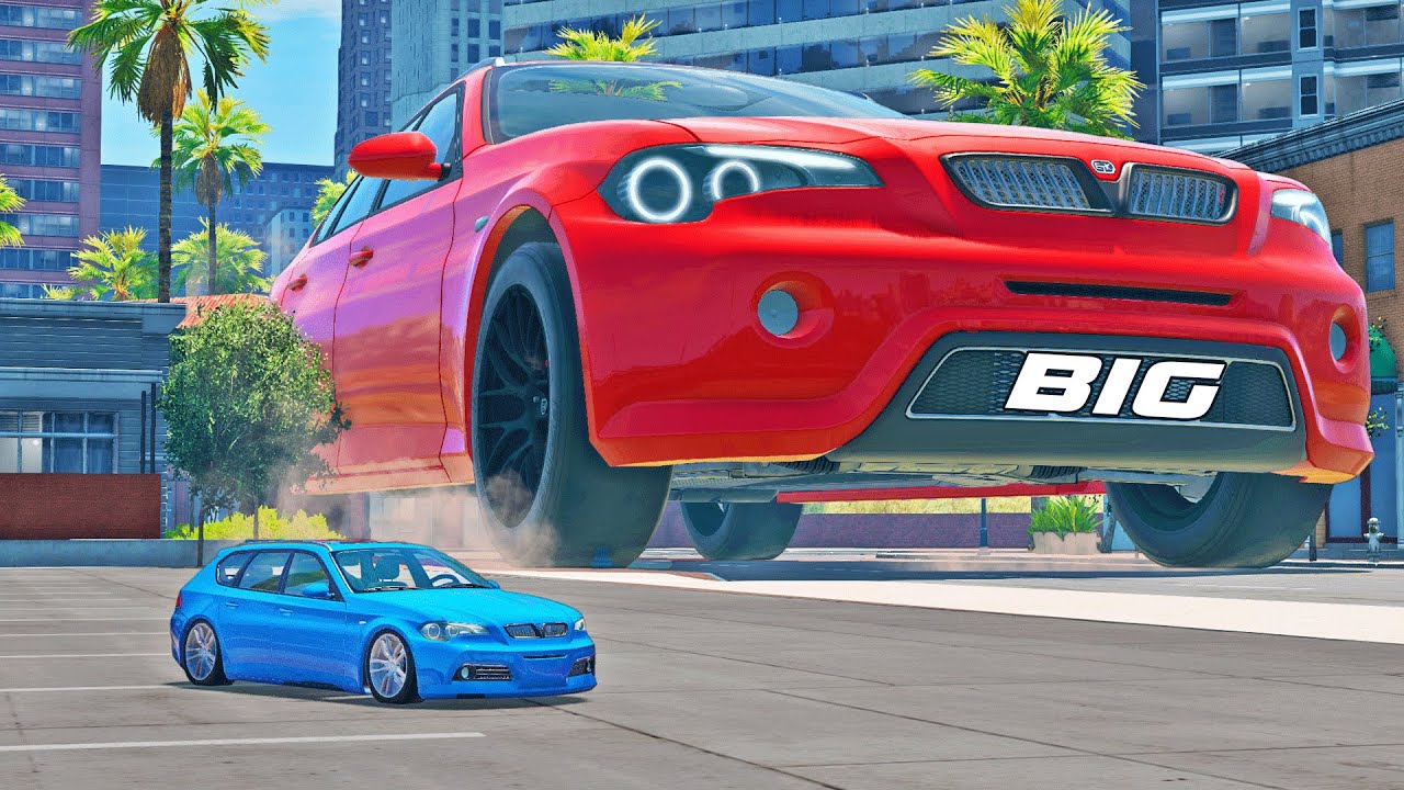 HOW to STOP THE BIGGEST CAR, TRUCK, ROAD ROLLER, TRAIN, SHIP IN THE WORLD in BeamNG.drive