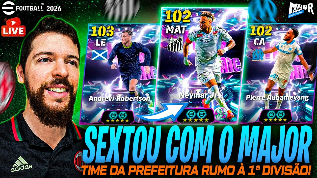 SEXTAMOS no eFootball 2026! Time da Prefeitura RUMO À 1ª DIVISÃO! 🔥⚽