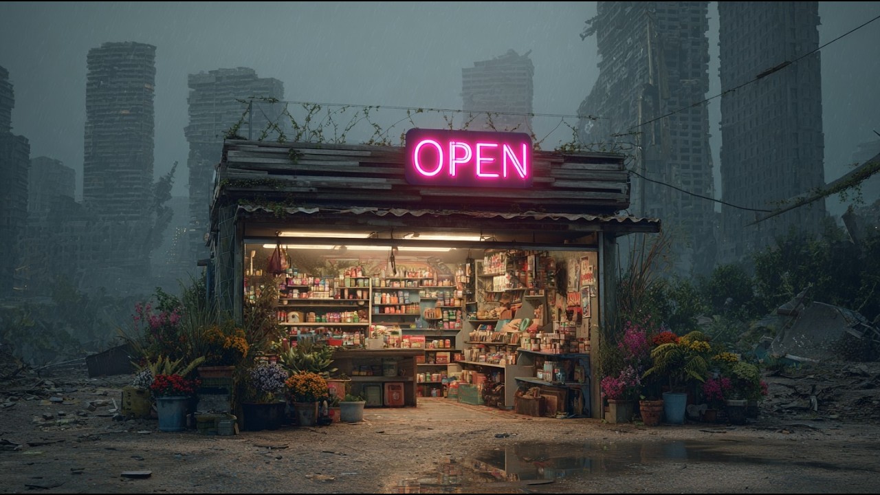 영업 중: 멸망한 세상의 마지막 손님을 기다리며 | 앰비언트 [OPEN: Waiting for the Last Survivor | Ambient Music | 10 Hours]