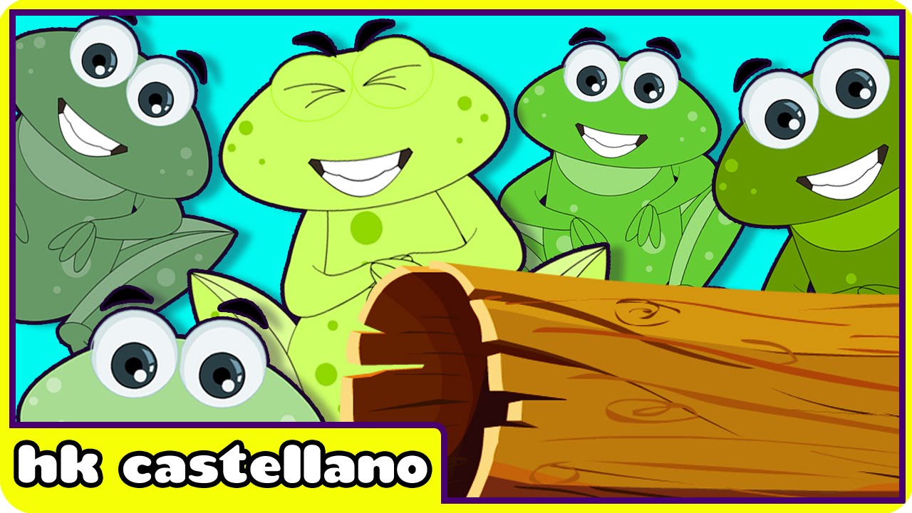 Cinco Ranitas | Canción Infantil | HooplaKidz en Español