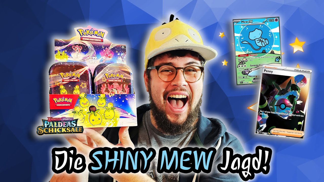 Die JAGD nach SHINY MEW!✨ Paldeas Schicksale Mini Tin Display - Booster Opening