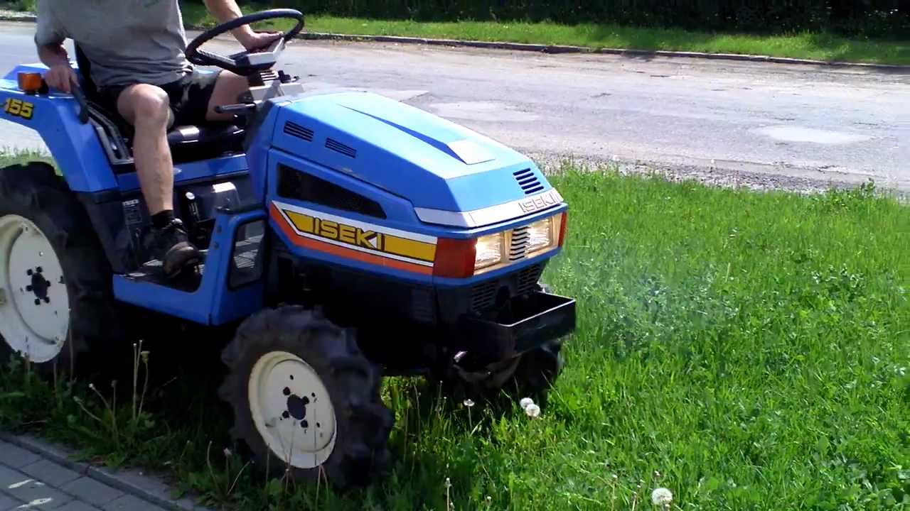 ISEKI TU 155F TRAKTOR mini ciągnik ogrodniczy z kosiarką. www.akant-ogrody.pl