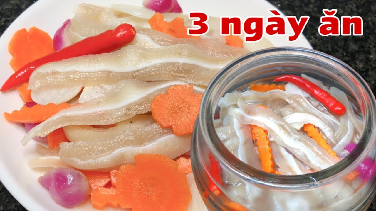 Kinh nghiệm làm Tai Heo chua ngọt, trắng, giòn, không bị nhớt.