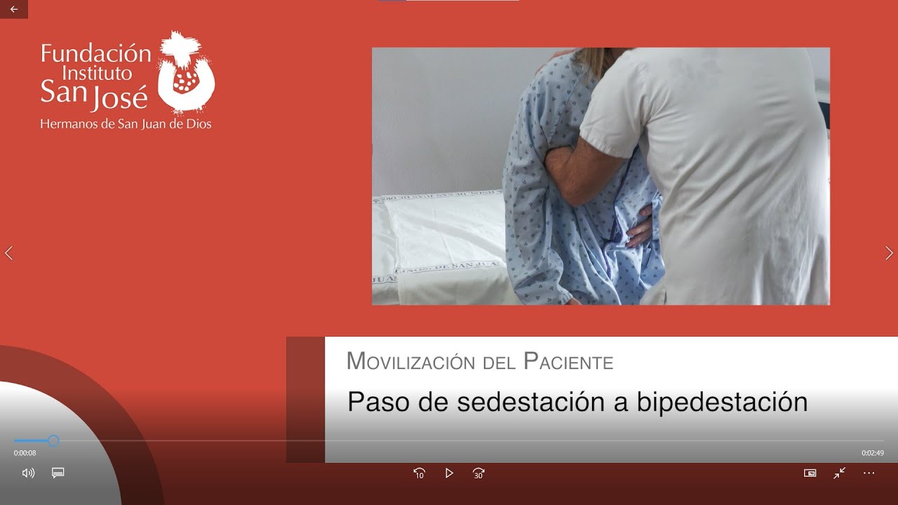 Paso de sedestación a bipedestación