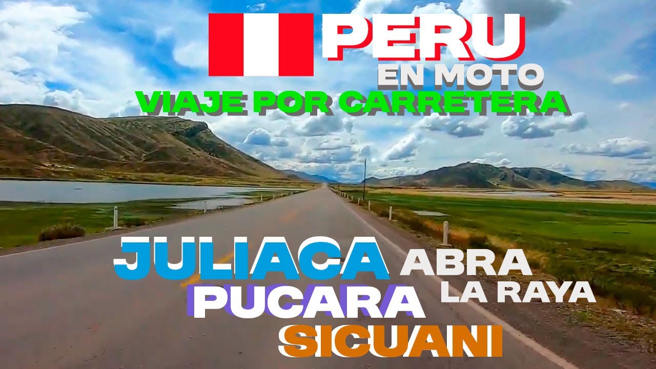 Viaje por Carretera 🇵🇪 JULIACA - PUCARA - ABRA LA RAYA - SICUANI | PERU  EN MOTO | 🎧 #200 2024