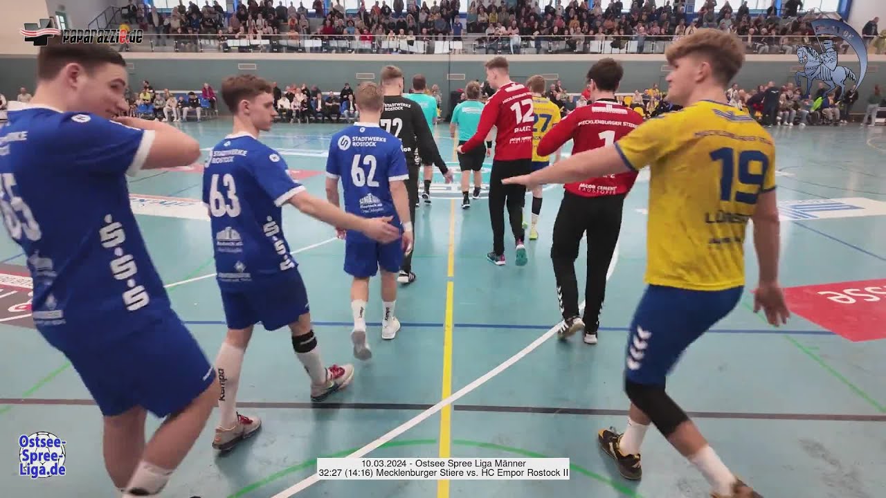 32:27 (14:16) Mecklenburger Stiere vs. HC Empor Rostock II - 10.03.2024