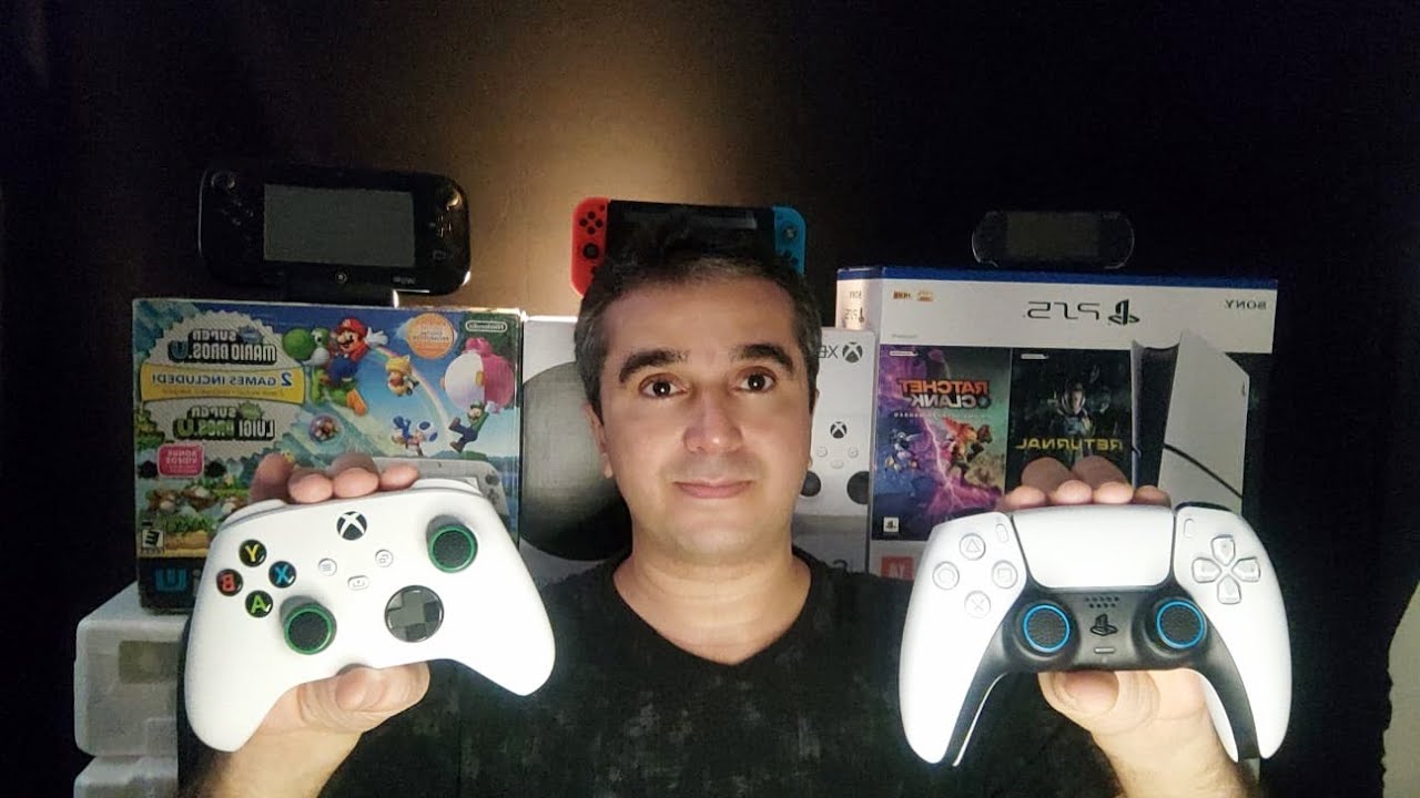 ASMR - MOSTRANDO MEUS CONTROLES DE VIDEO GAMES - VOZ SUAVE E SONS RELAXANTES