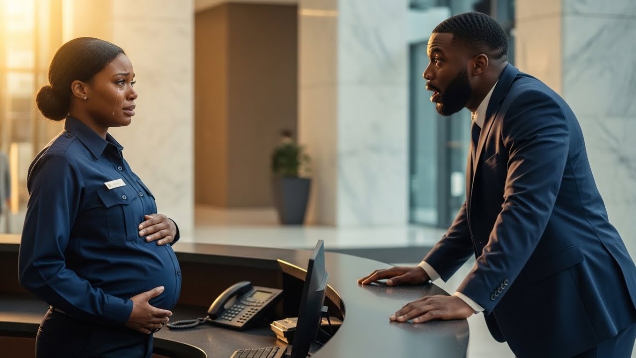 Billionaire FREEZES When He Sees His Poor Pregnant Wife Working as a Security Guard at His Own…