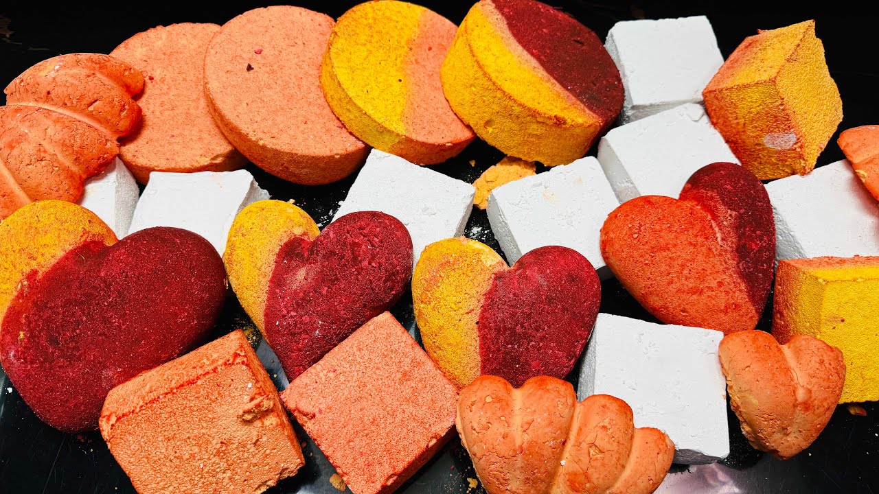 Colorful Variety Gritty Chalk ASMR  Crush | Oddly Satisfying ASMR