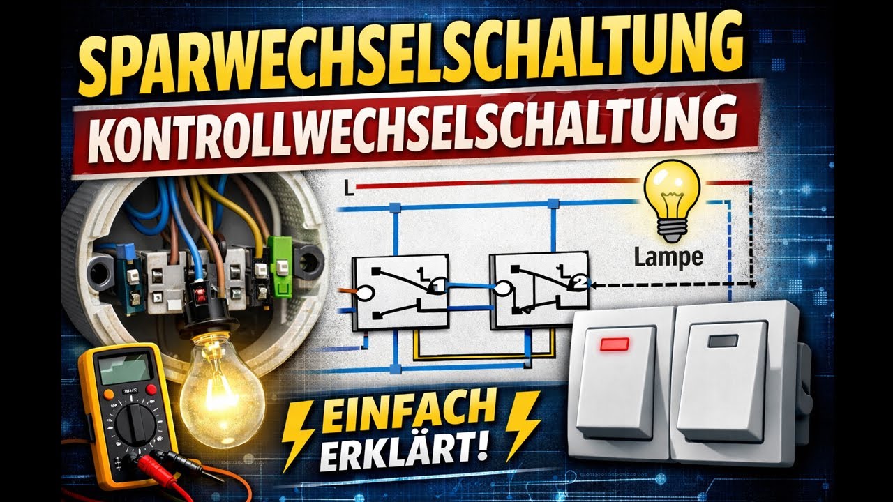 Sparwechselschaltung einfach erklärt ⚡ | Elektrotechnik