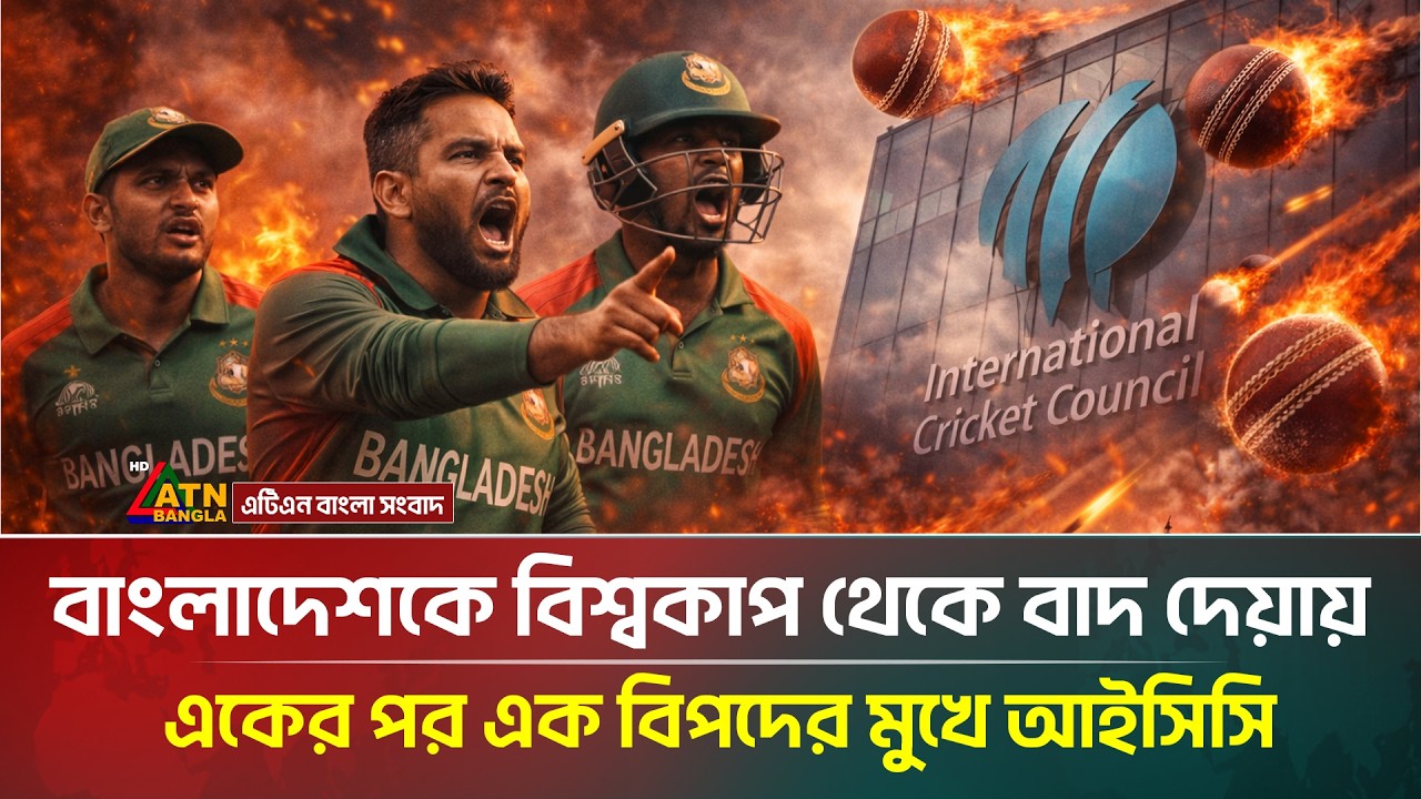 বাংলাদেশকে বিশ্বকাপ থেকে বাদ দেয়ায় একের পর এক বিপদের মুখে আইসিসি | ATN Bangla News