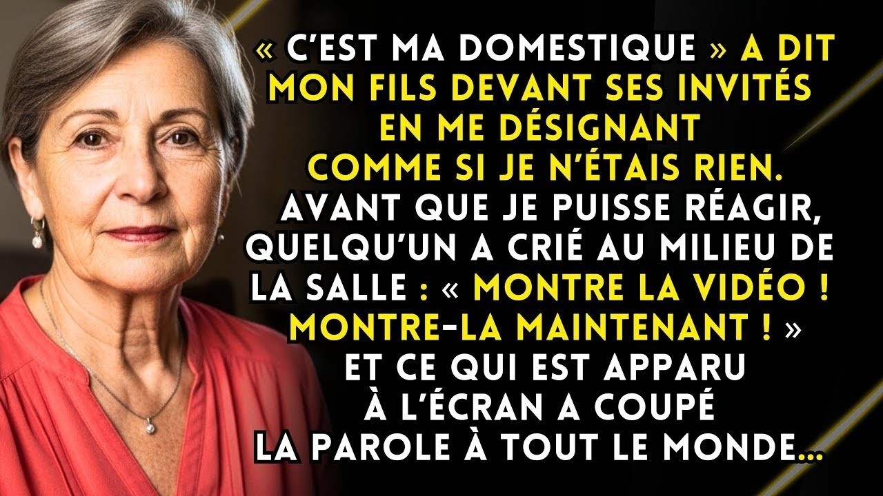 « C’est ma bonne », a dit mon fils aux invités. Une voix s’est élevée : « Montre la vidéo ! » Puis…