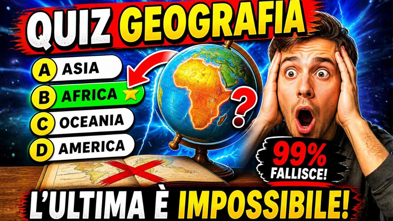 Domande di Geografia | Da Facile a Impossibile | Quante ne riesci a indovinare?