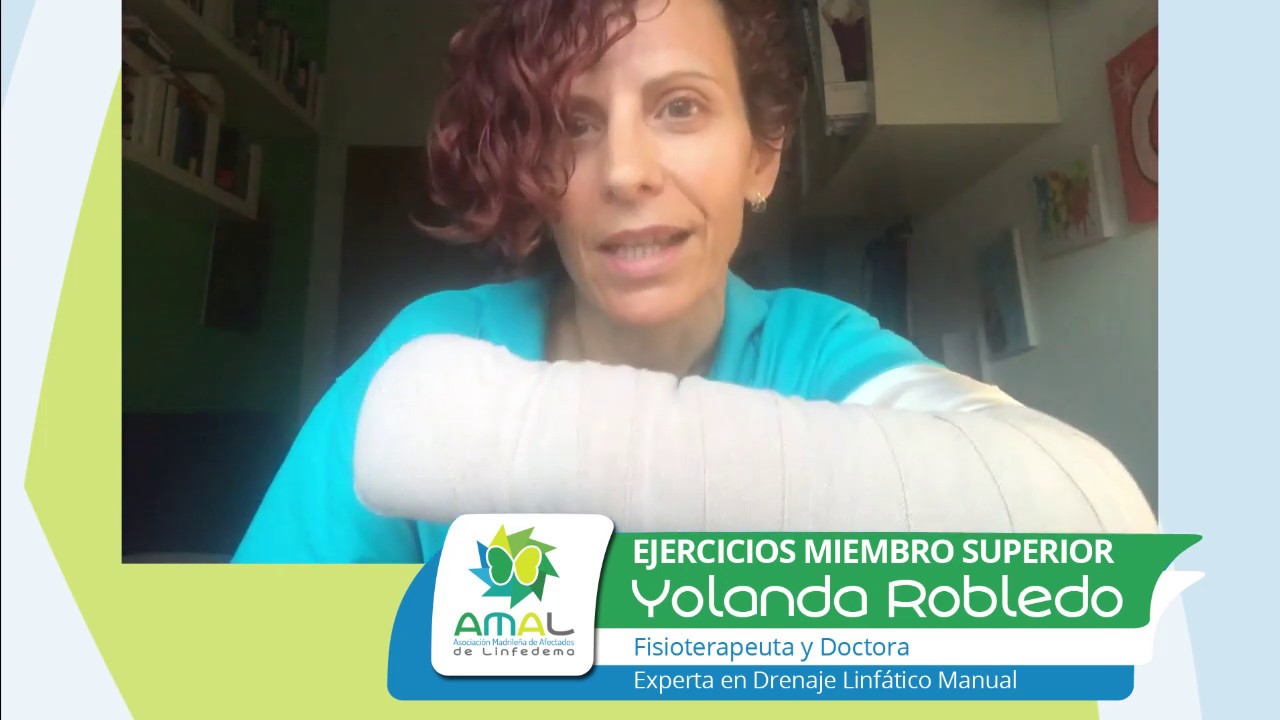 RUTINA DE EJERCICIOS DEL MIEMBRO SUPERIOR CON LINFEDEMA .