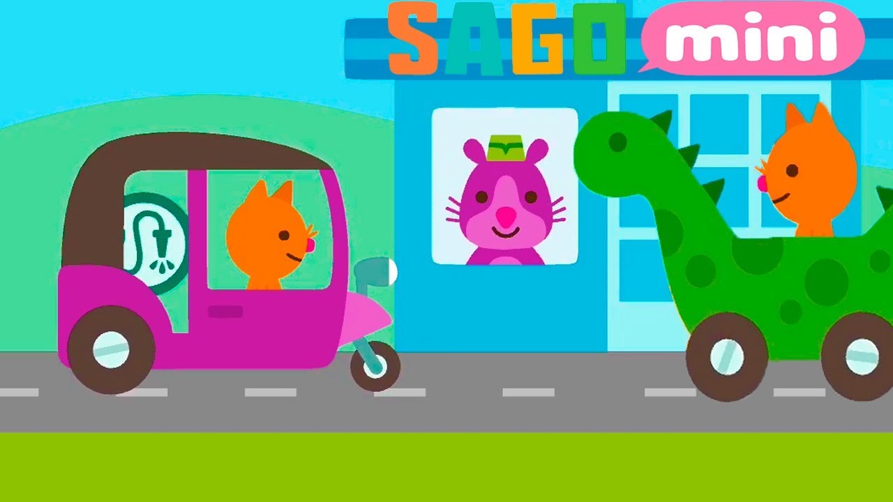 Sago Mini Road Trip | Tuk Tuk Auto rickshaw | Саго Мини В Путь-Дорогу - Children's cartoon game