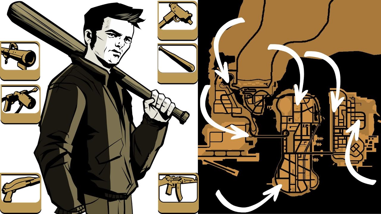 HOW TO Get All WEAPONS IN GTA 3 ( Locations of all weapons)