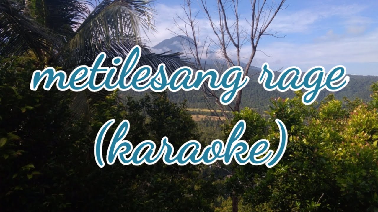 Metilesang rage(karaoke)