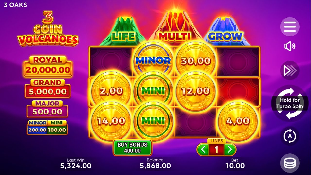 3 Coin Volcanoes Demo