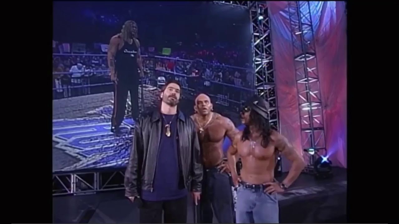 WCW 2000: Blood misses Kevin Nash... TWICE!! (NO SOUND)