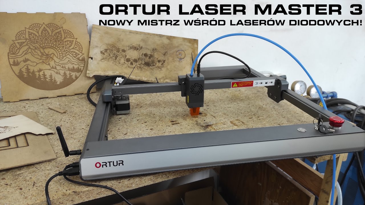 ORTUR Laser Master 3 - Najlepszy laser diodowy jaki testowałem! - Test cięcia sklejki i grawerowania