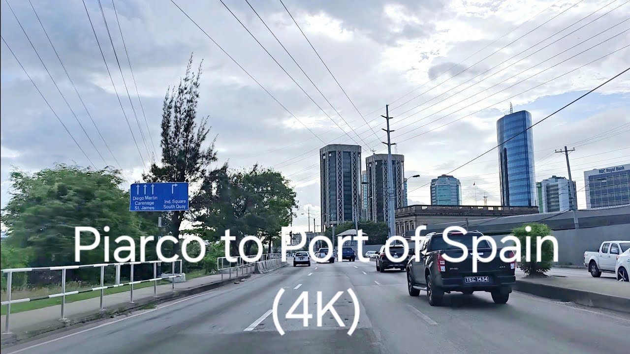 Driving in Trinidad & Tobago - Piarco to Port of Spain [Trinidad] (4K)