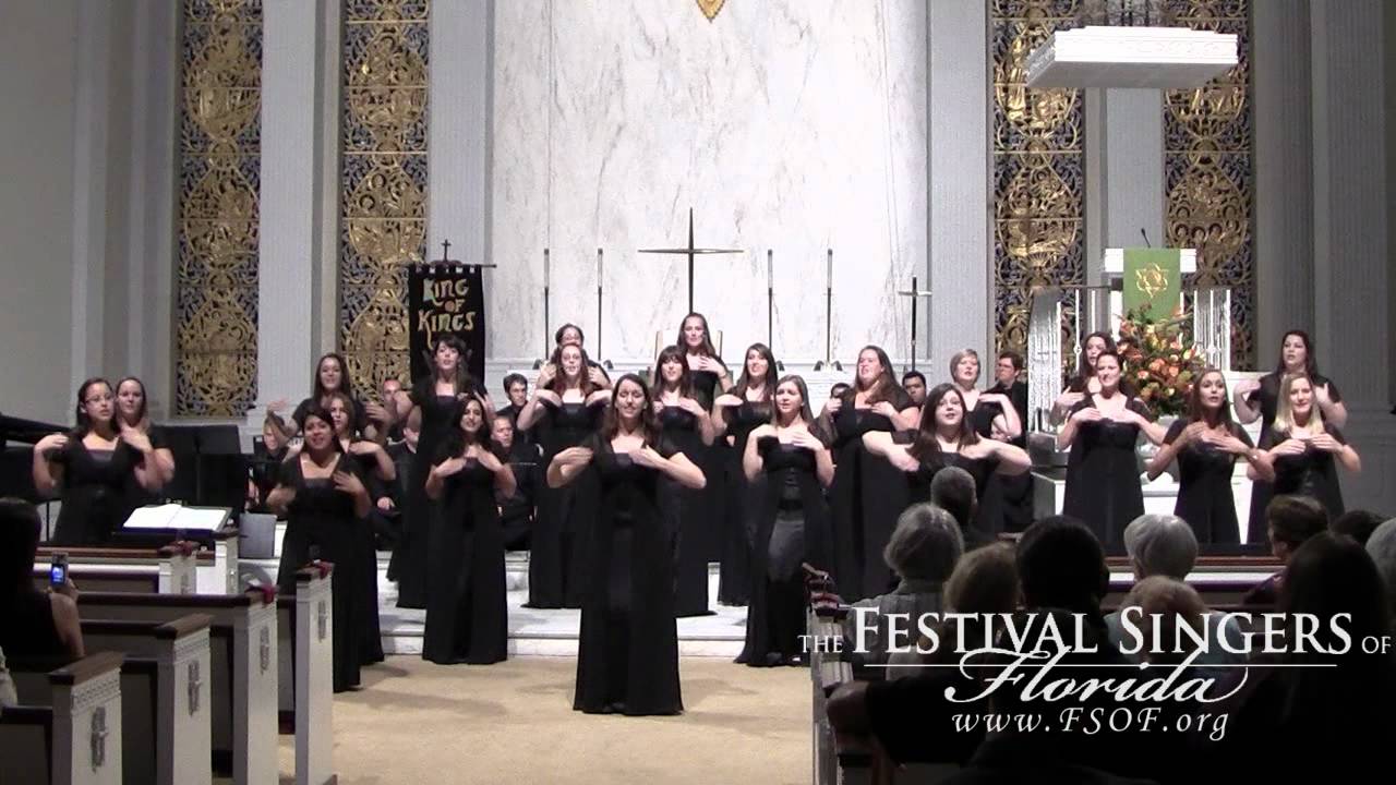 'Bring me little water, Silvy' performed by The Festival Singers of Florida