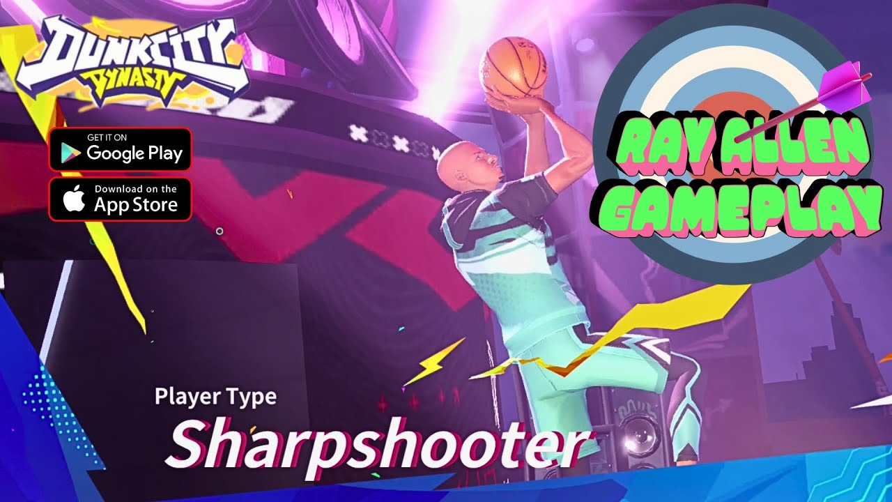 Ray Allen Gameplay In Dunk City Dynasty - A Sharpshooter Player