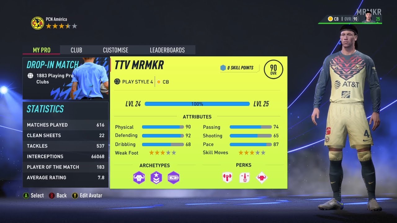 FIFA 22 - Pro Clubs My *UPDATED* Overpowered CB Build
