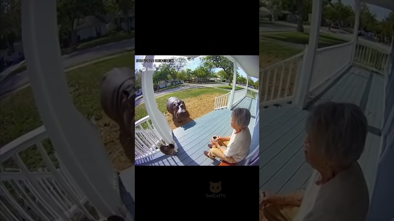 Unbelievable Security Camera Moments: Cat saves Baby from Crocodile in Florida! 