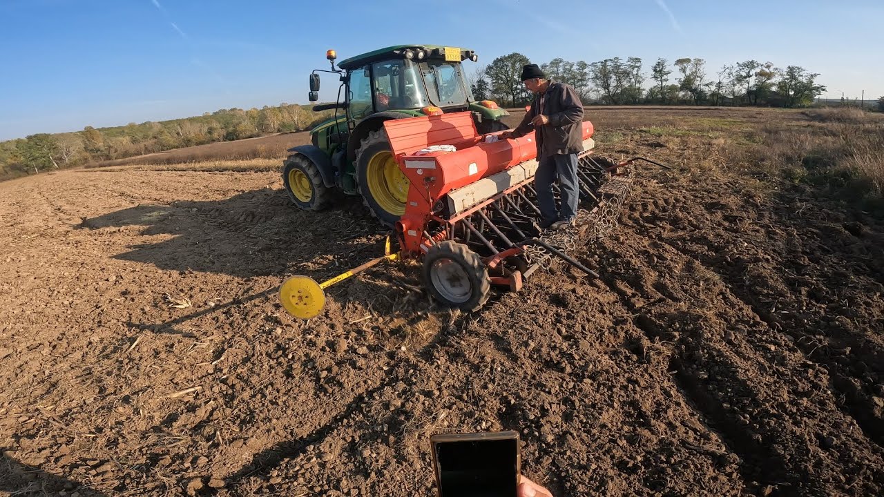 Tractor-vlog-John Deere 5100M+Semănătoare-Mat Craiova-SC-31D-La semanat grâul din anul 2025-2026 ep4