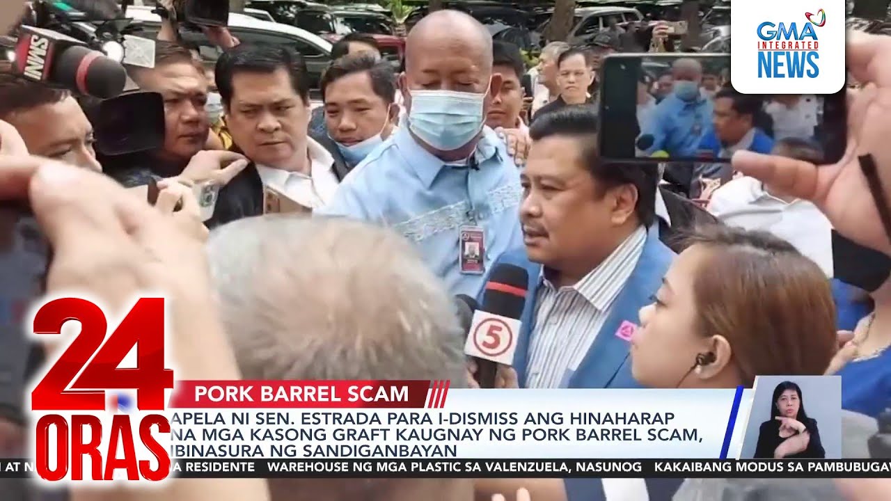 Apela ni Sen. Estrada para i-dismiss ang hinaharap na mga kasong graft kaugnay ng pork... | 24 Oras