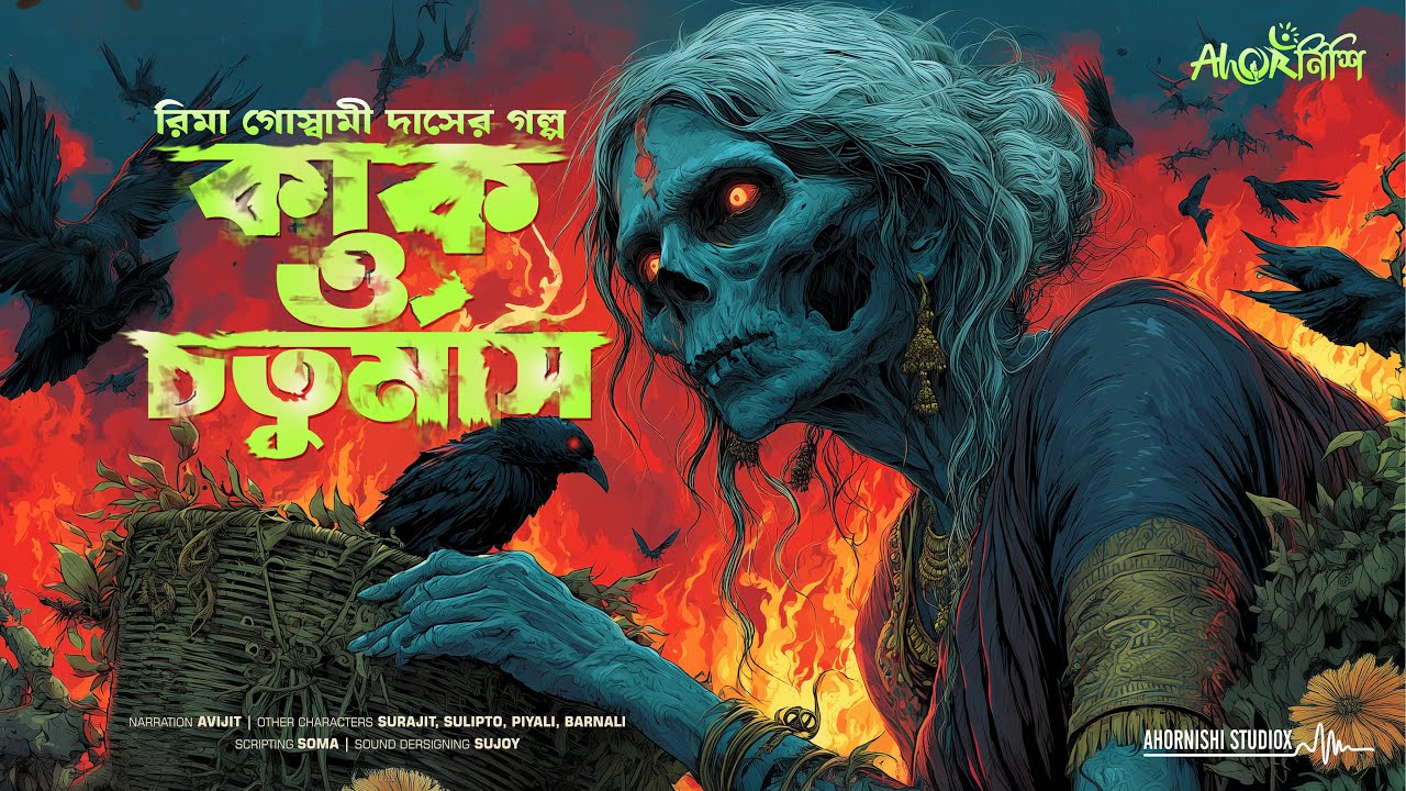কাক ও চতুর্মাস (ভয়ের গল্প)। গ্রাম বাংলার ভূতের গল্প । Bengali Horror Audio Story। Ahornishi