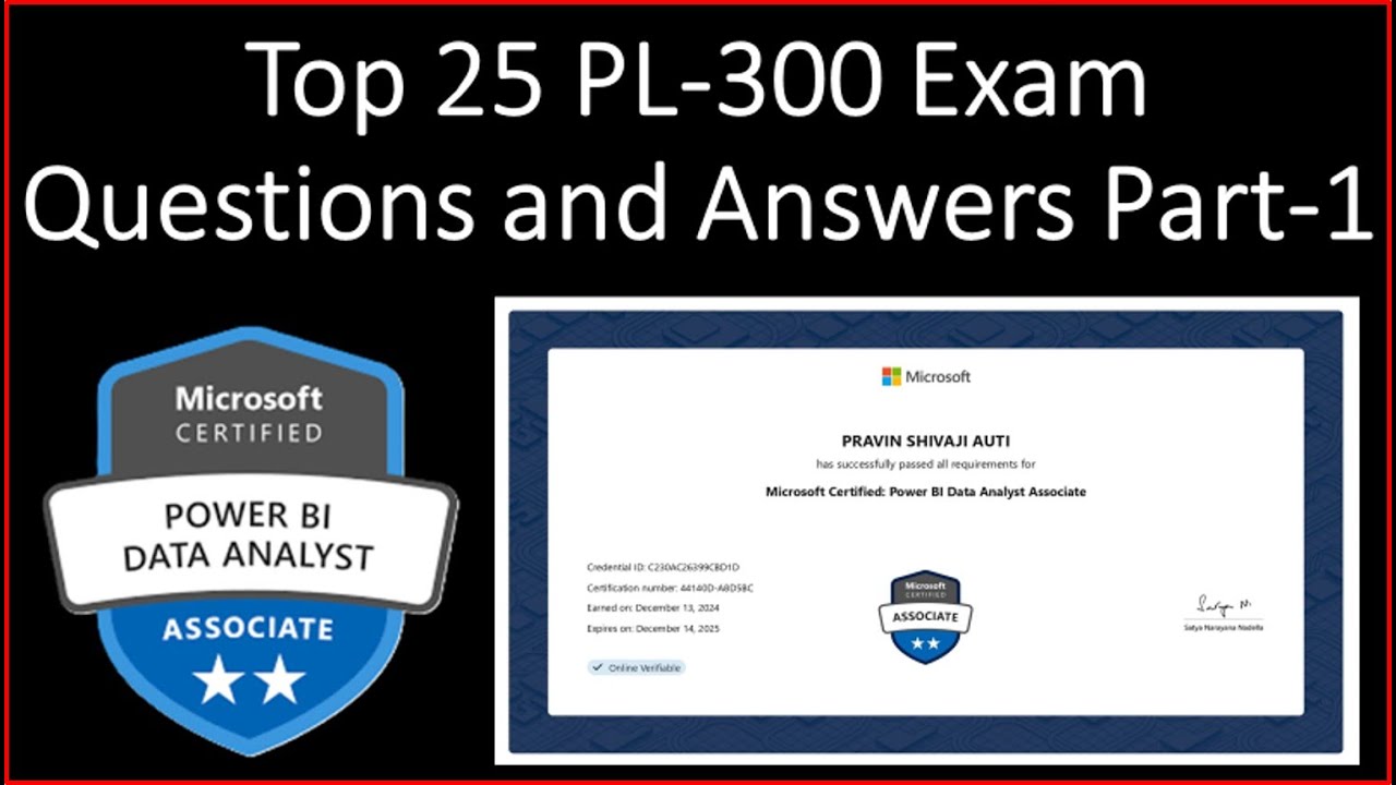 Часть 1. 10 самых популярных вопросов и ответов к экзамену PL-300 | Подготовка к экзамену Power B...