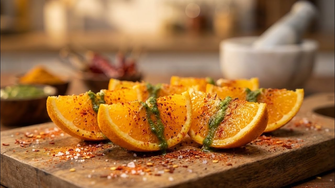 Bachpan Ki Yaad: Chatpata Masala Orange 🍊 | Viral Street Food Recipe 🔥