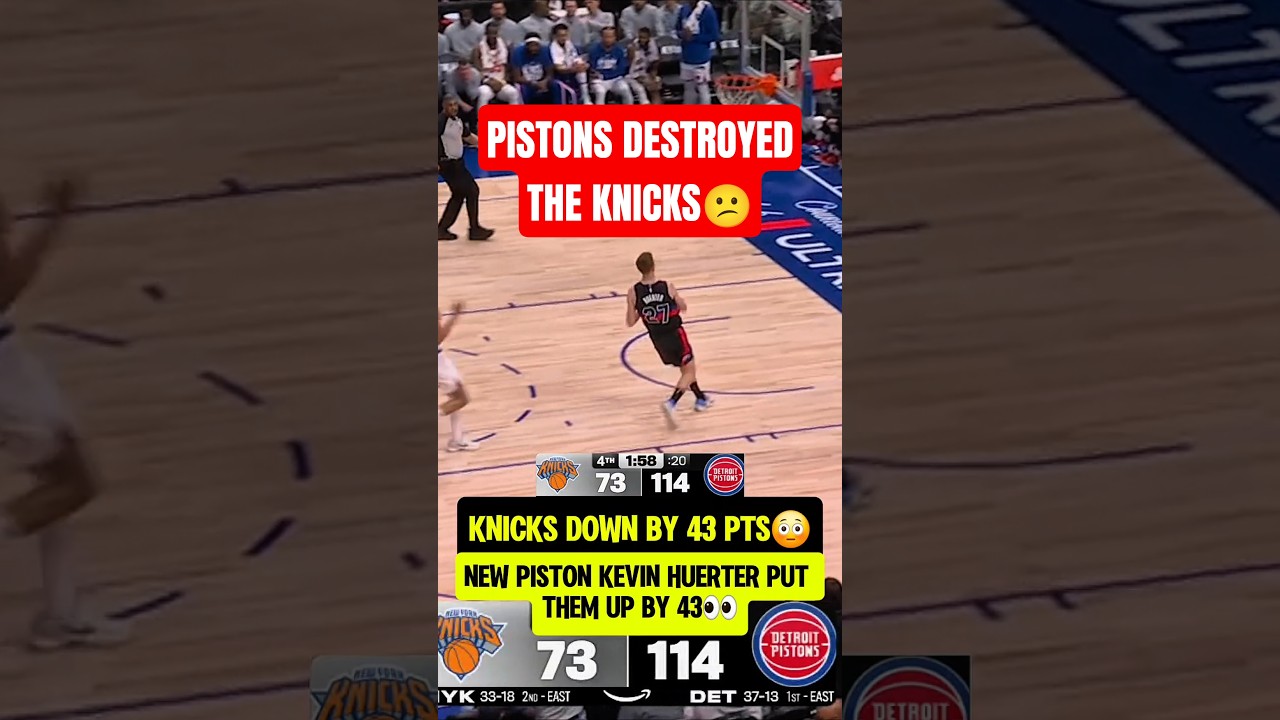 Knicks got SMOKED by the Pistons😭