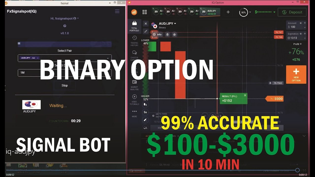 BINARY SIGNAL SOFTWARE 99% Accurate// IQ OPTIONS