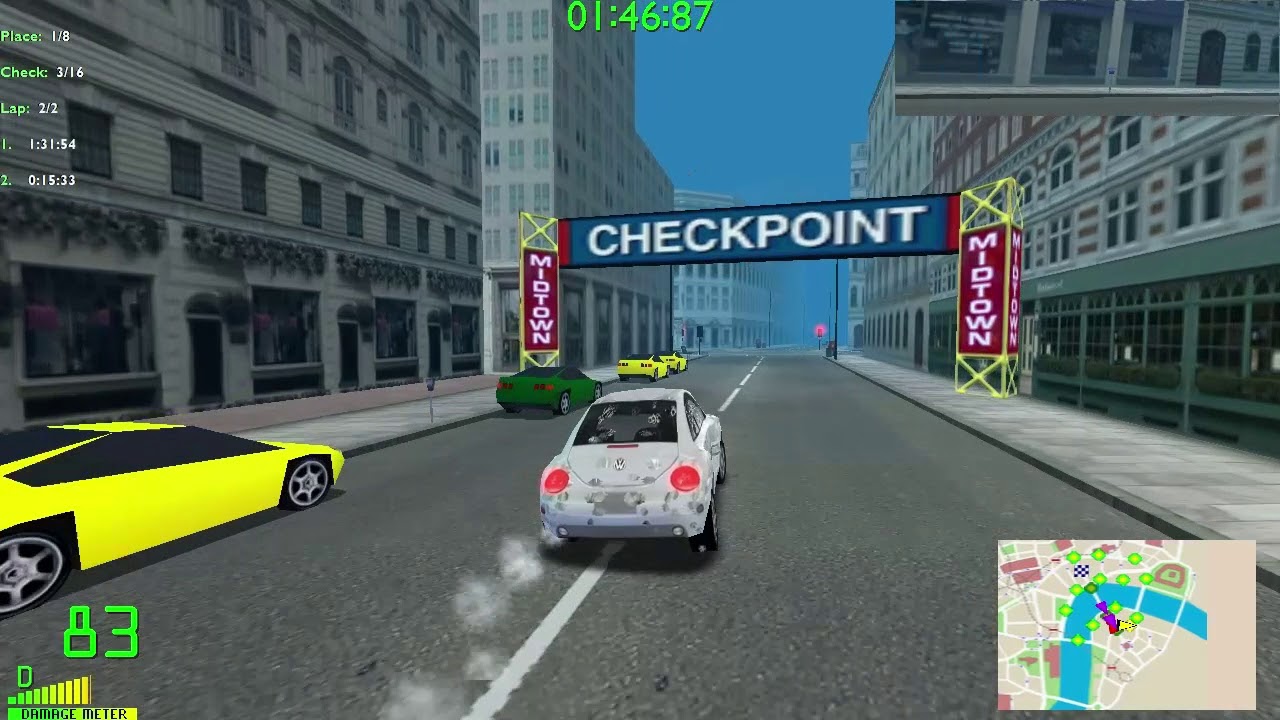 Midtown Madness 2: Imperial London - Circuit Race #5 - Beetle Blast a Thon