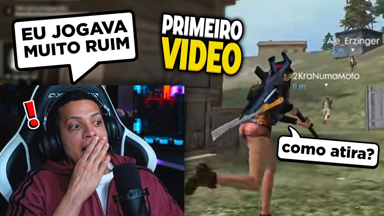 CEROL REAGINDO AO SEU PRIMEIRO VÍDEO DE FREE FIRE!!!